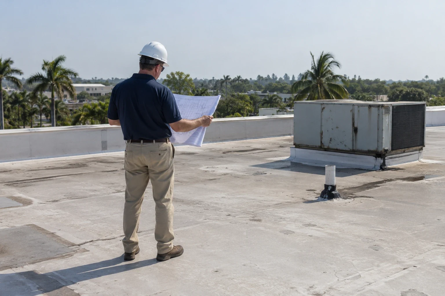 commercial roof inspection